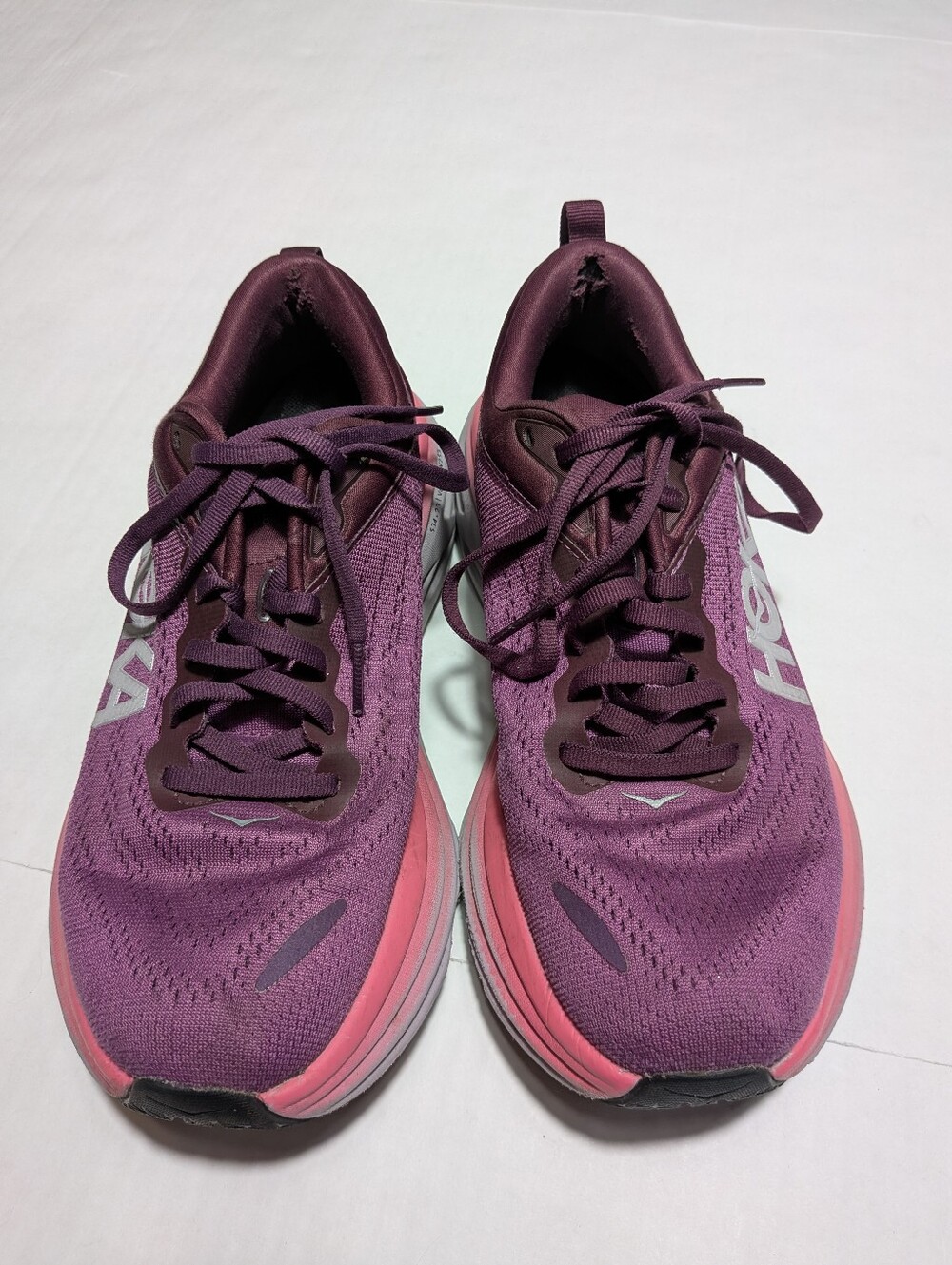 Hoka Bondi 8 Purple Athletic Shoes Women's Size 7.5 - Picture 4 of 15